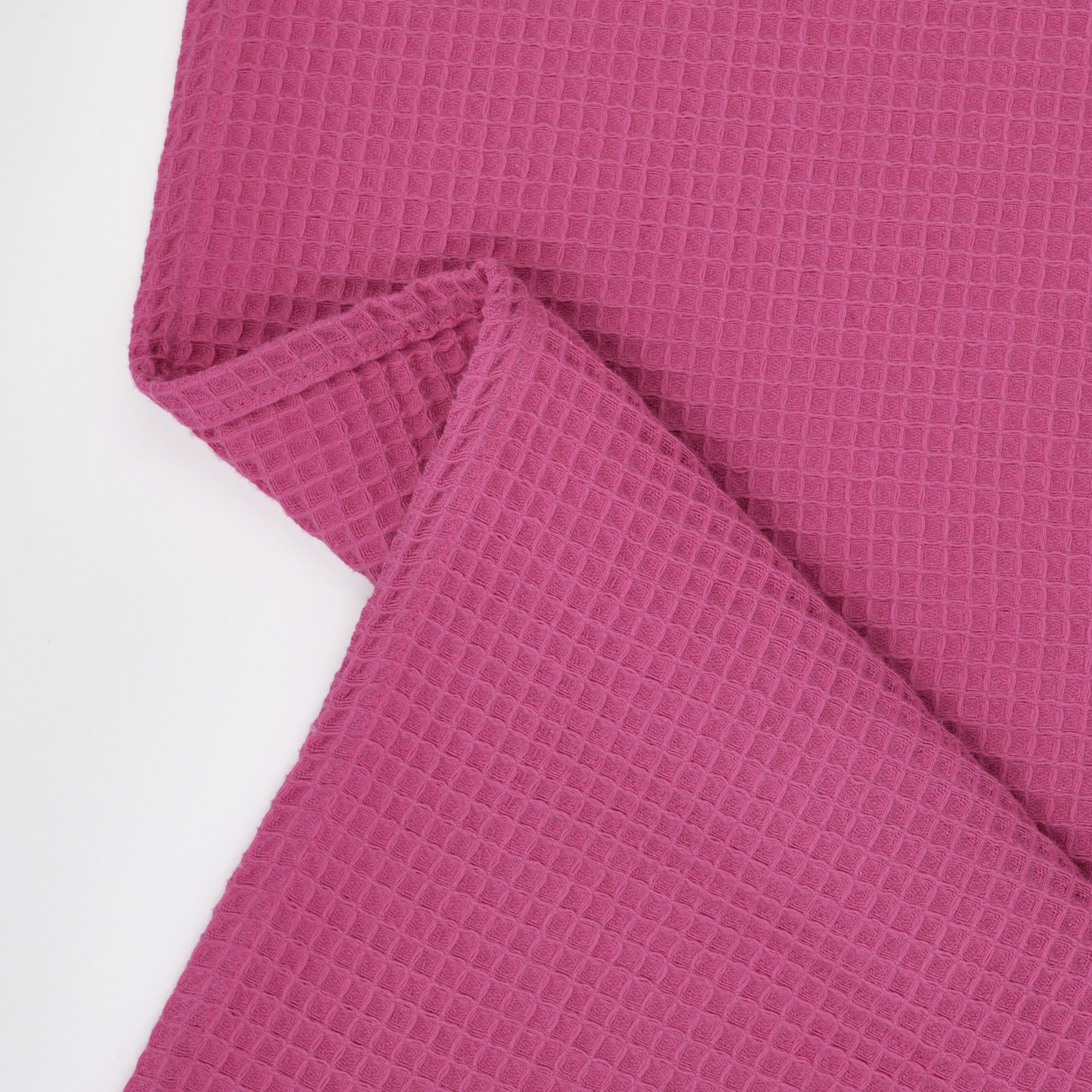 Paquet de 2 pièces. Torchon de cuisine gaufré 100% coton Fuchsia